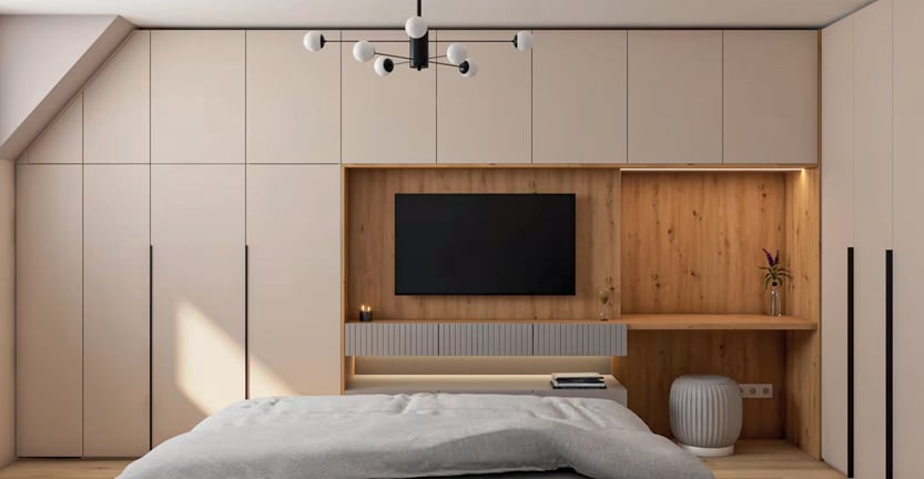 Schlafzimmer.